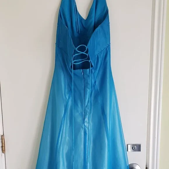 Blue Prom Dress - Picture 3 of 5